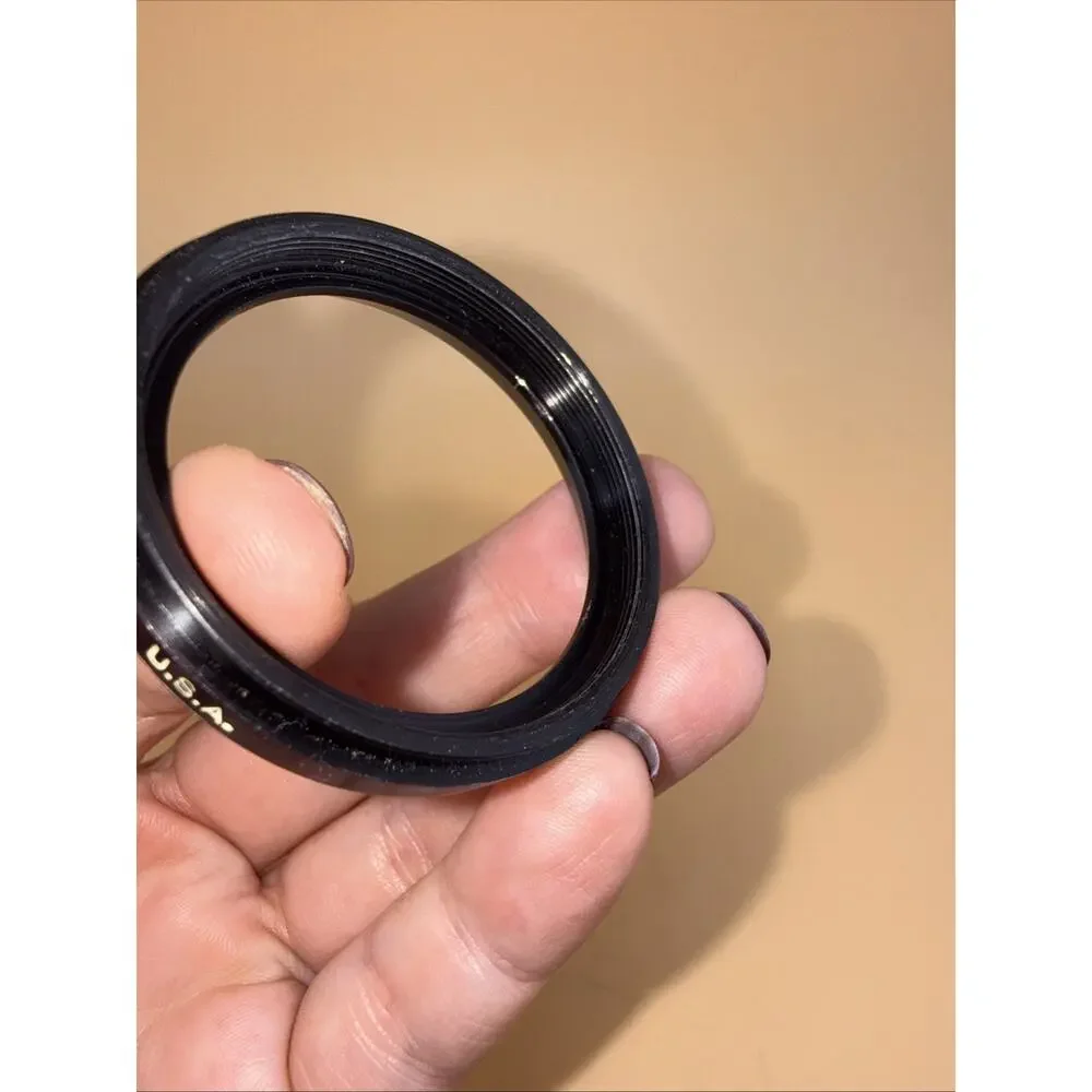 Tiffen Series 6 Polarizing Filter +49mm Adapter Ring (6/604) Vintage USA Made
